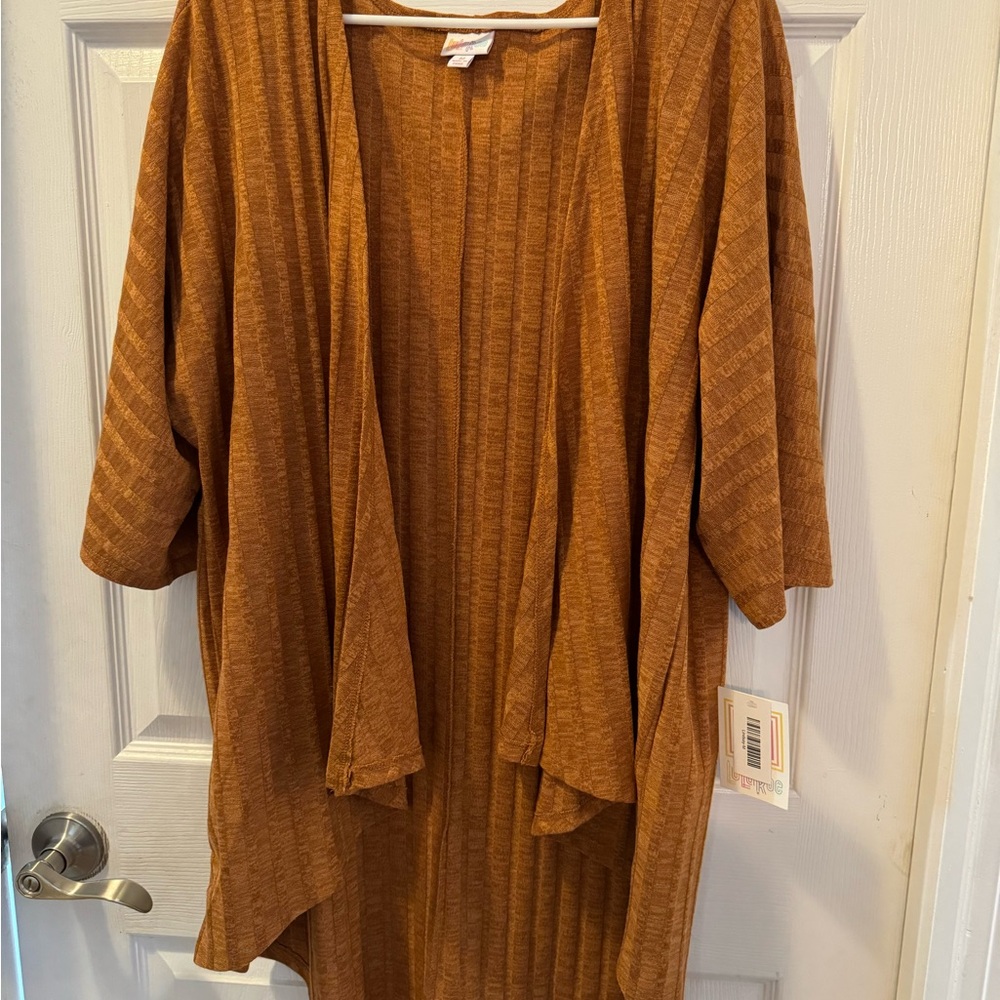 LuLaRoe Rust Open Front Cardigan